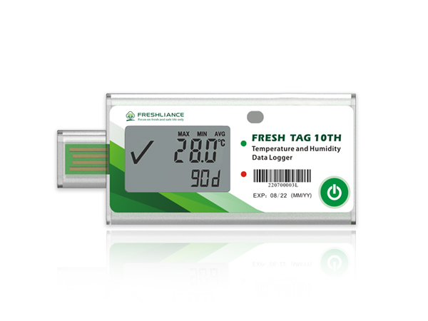 Fresh Tag 10TH Disposable Temperature Humidity Data Logger