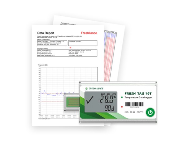 Fresh Tag 10T Disposable Temperature Data Loggers