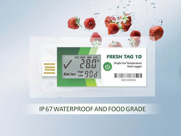 Fresh Tag 1D LCD Disposable Temperature Data Logger