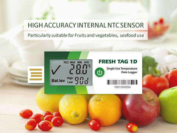 Fresh Tag 1D LCD Disposable Temperature Data Logger