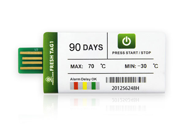 What is a disposable temperature data logger?