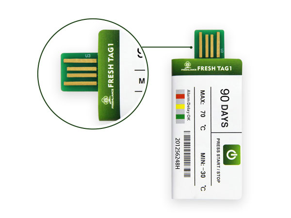 Single-use Temperature Data Logger For Seafood