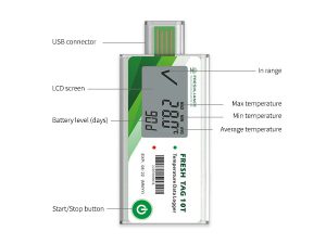 Disposable Temperature Data Logger For Freezers