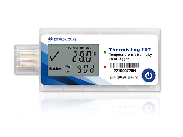 Medical disposable temperature recorder with LCD