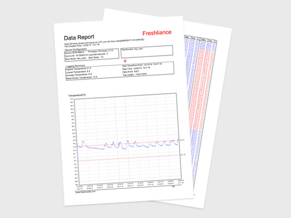 Disposable Temperature Recorder for drug temperature monitoring