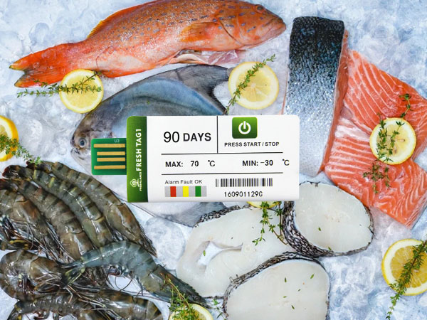 Disposable PDF temperature logger for aquatic cold chain