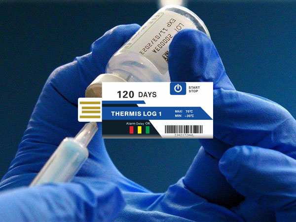 Vaccine USB temperature logger with PDF report